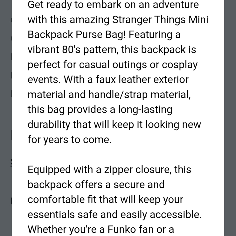 Funko Stranger Things Mini Backpack With Multicol… - image 6